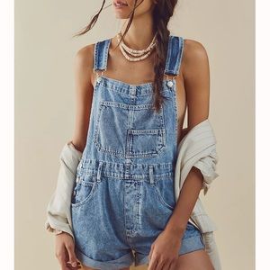 ISO!! Powder blue ziggy short denim free people overalls size xs!!